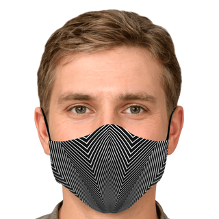 Sharp-Angled Op Art | Face Mask | Makroverset
