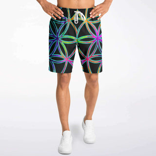 FLOWER OF LIFE | MENS LONG FASHION SHORTS | IMRAN