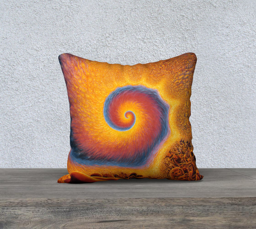 Spiral Genesis 18x18" pillow case from Mark Henson