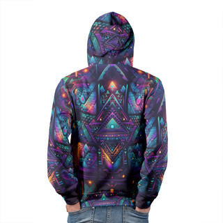 CYBERNIGHT Men's Pullover Hoodie | ACIDMATH AI