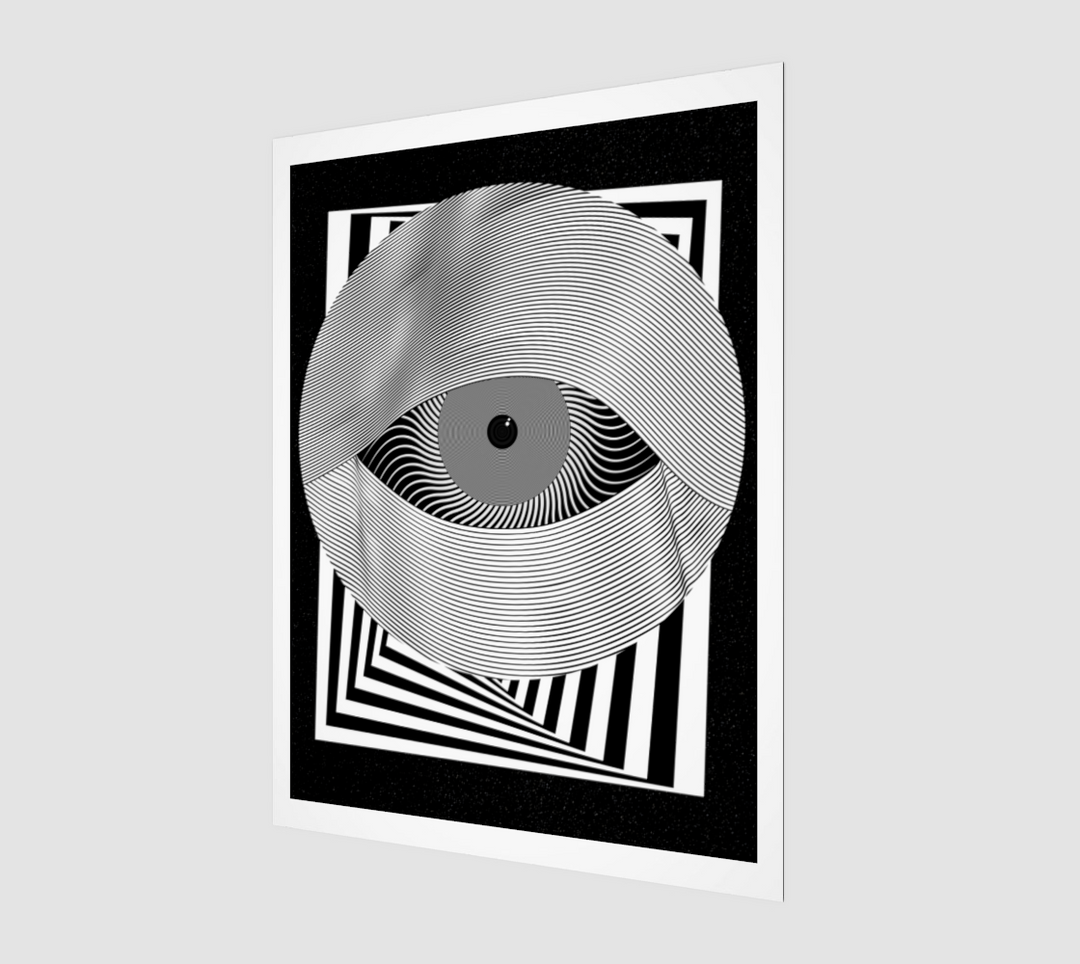 The Great Eye of Hypnos (Optical Art) | Art Print | Makroverset