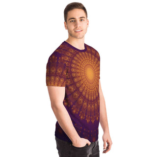 Peacock Feahter Mandala - Moon | Unisex T-Shirt | Mandalazed