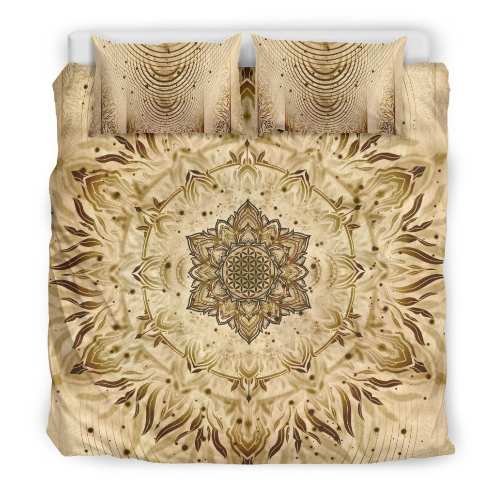 Aligned Flower - Ancient | Bedding Set | Yantrart Design
