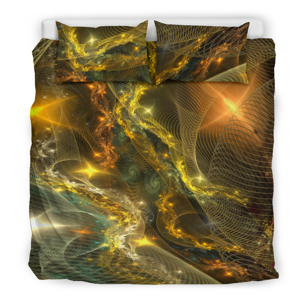 Golden Fractal Universe | Bedding Set | Yantrart Design