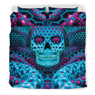 PSY SKULL BLUE BEDDING SET | PSYPEPPER