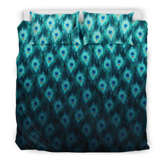 Trippy Peacock Feathers | Bedding Set | Mandalazed