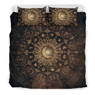 Zodiac Calendar Mandala - Earth | Bedding Set | Mandalazed