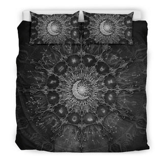 Zodiac Calendar Mandala - Darkness | Bedding Set | Mandalazed