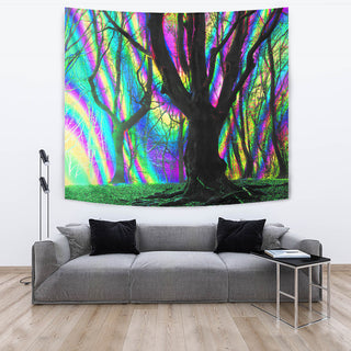 Psychedelic Trees Tapestry | Hubert S