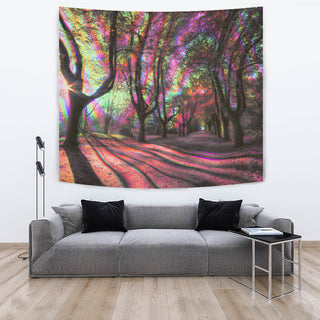 Sunny Psy Forest Party Tapestry | Hubert S