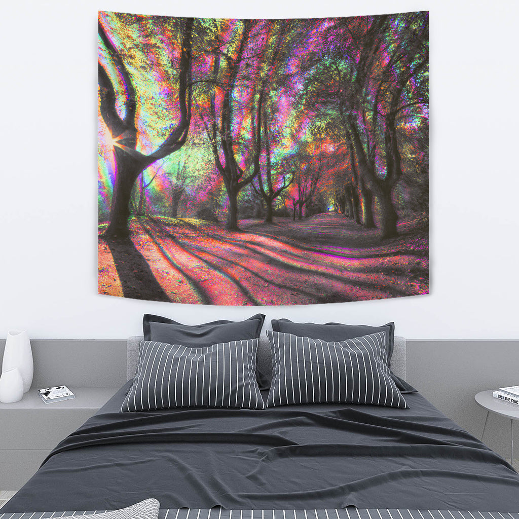 Sunny Psy Forest Party Tapestry | Hubert S