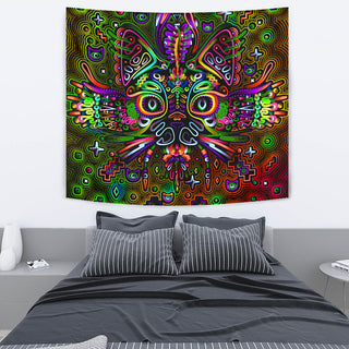 TRIPPY KITTY SOUR CANDY TAPESTRY | TAS VISUALS