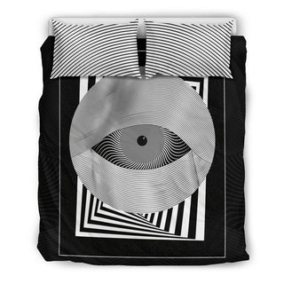 The Great Eye of Hypnos (Optical Art) | Bedding Set | Makroverset