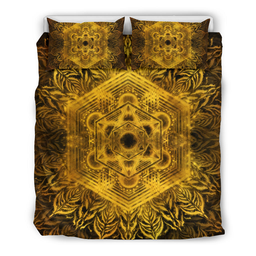 Golden Metatronic | Bedding Set | Yantrart Design