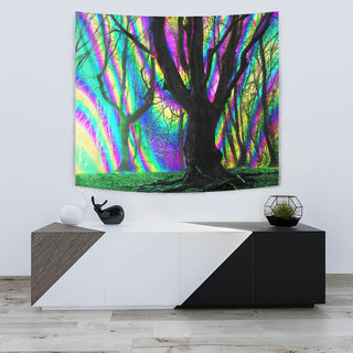 Psychedelic Trees Tapestry | Hubert S