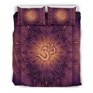 Mystical Aum Chakra Mandala - Amethyst | Bedding Set | Mandalazed