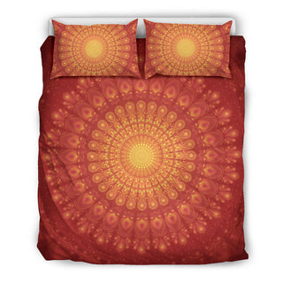 Peacock Feather Mandala - Sun | Bedding Set | Mandalazed