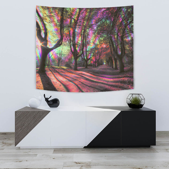 Sunny Psy Forest Party Tapestry | Hubert S