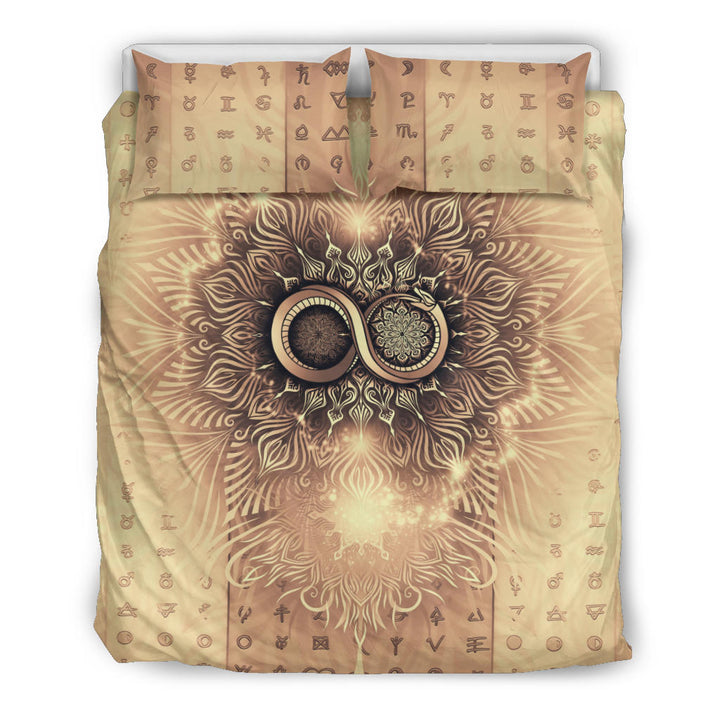 Snake of Infinity Mandala - Bright | Bedding Set | Mandalazed