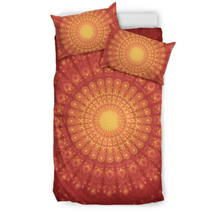 Peacock Feather Mandala - Sun | Bedding Set | Mandalazed