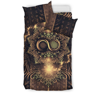 Snake of Infinity Mandala - Dark | Bedding Set | Mandalazed
