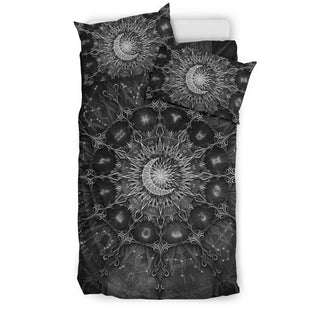 Zodiac Calendar Mandala - Darkness | Bedding Set | Mandalazed