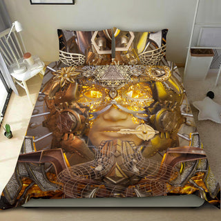 Open Ancient Eyes Bedding Set | Light Wizard