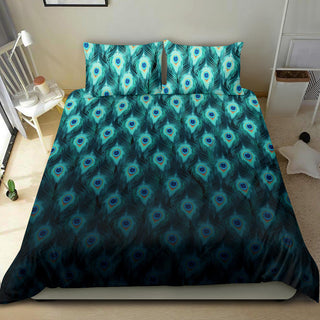 Trippy Peacock Feathers | Bedding Set | Mandalazed