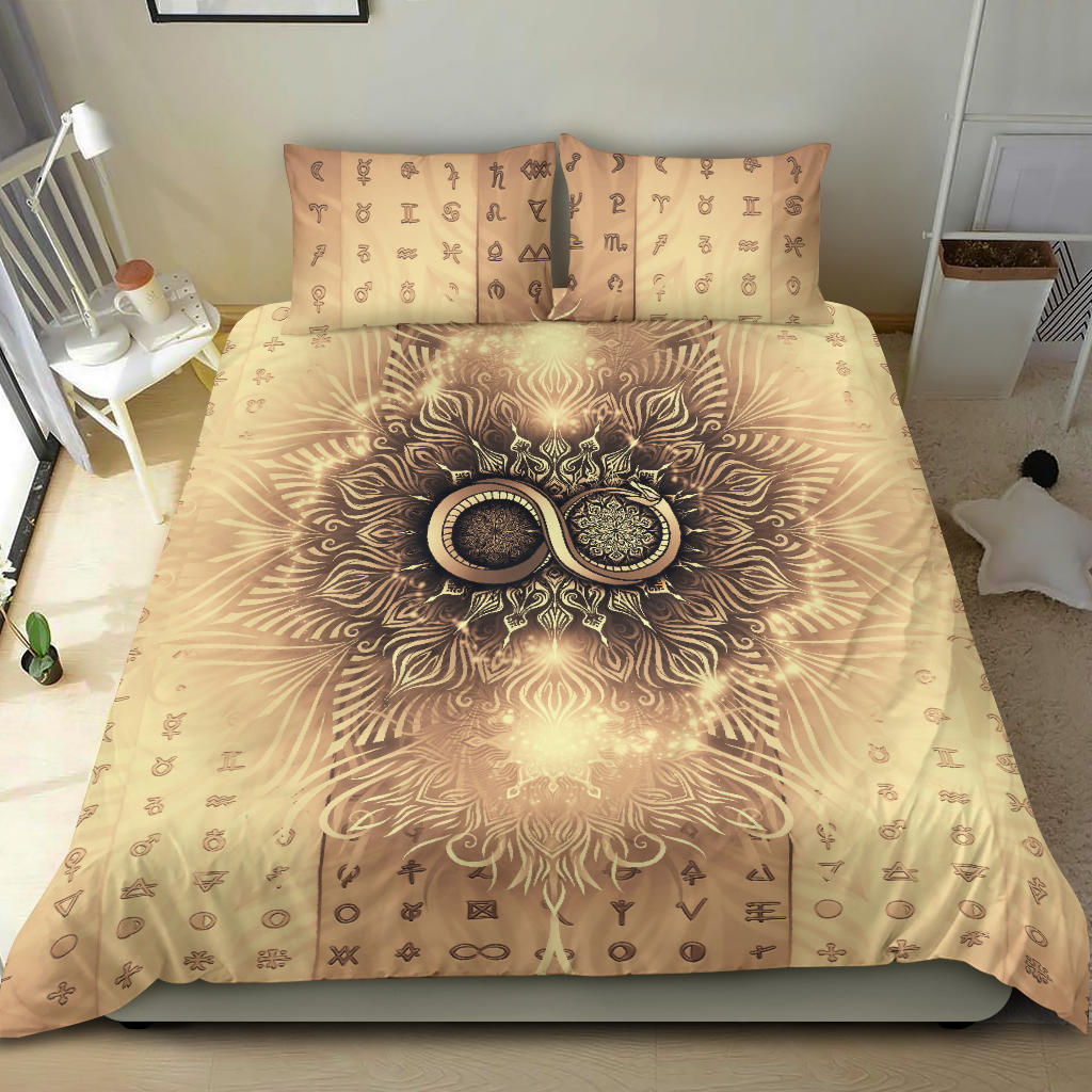 Snake of Infinity Mandala - Bright | Bedding Set | Mandalazed