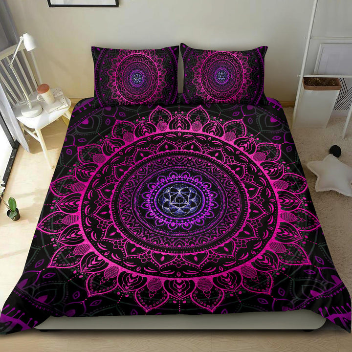 Cameron Gray | Neon Mandala | Bedding Set