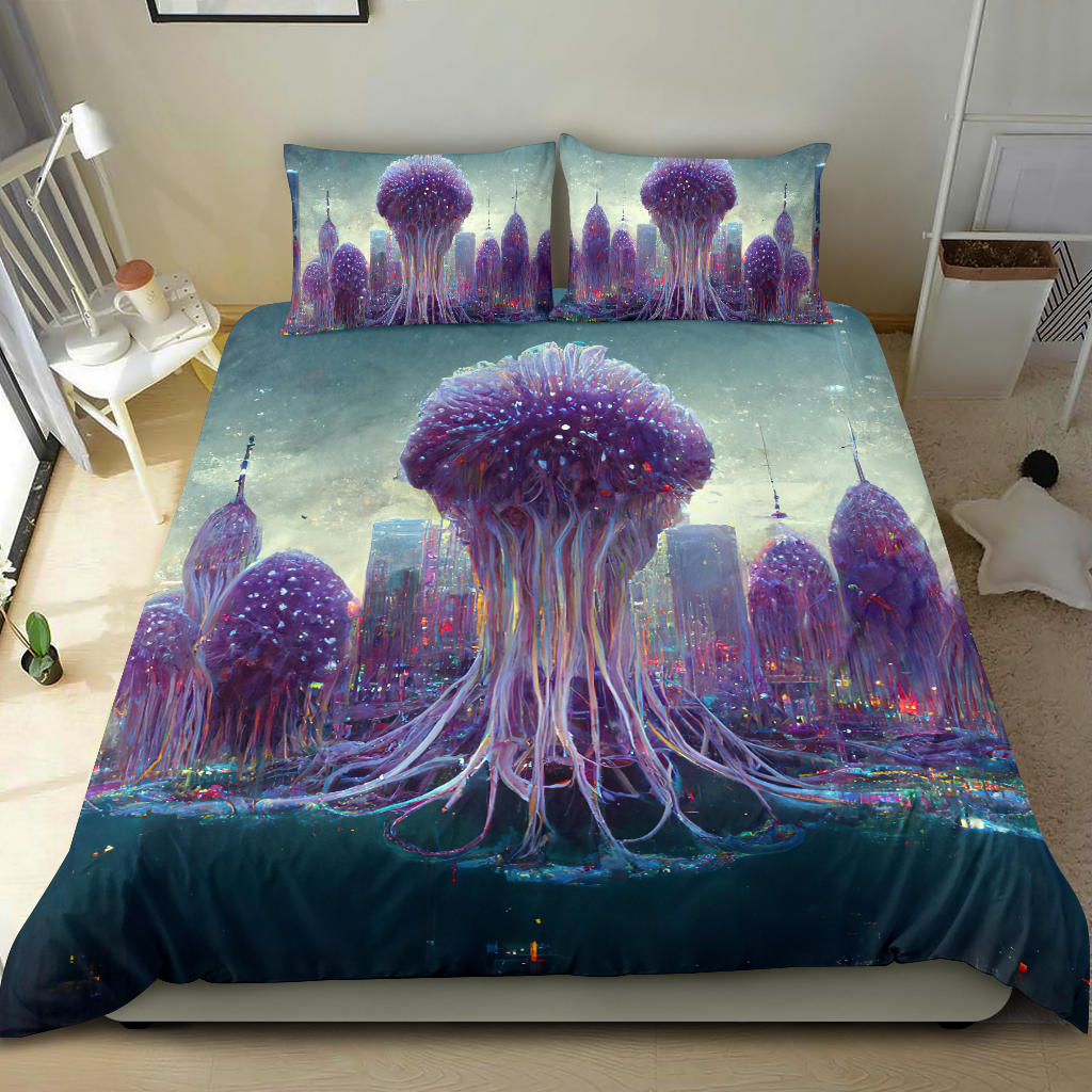 Jellypunk City 2 Bedding Set | Michael Garfield