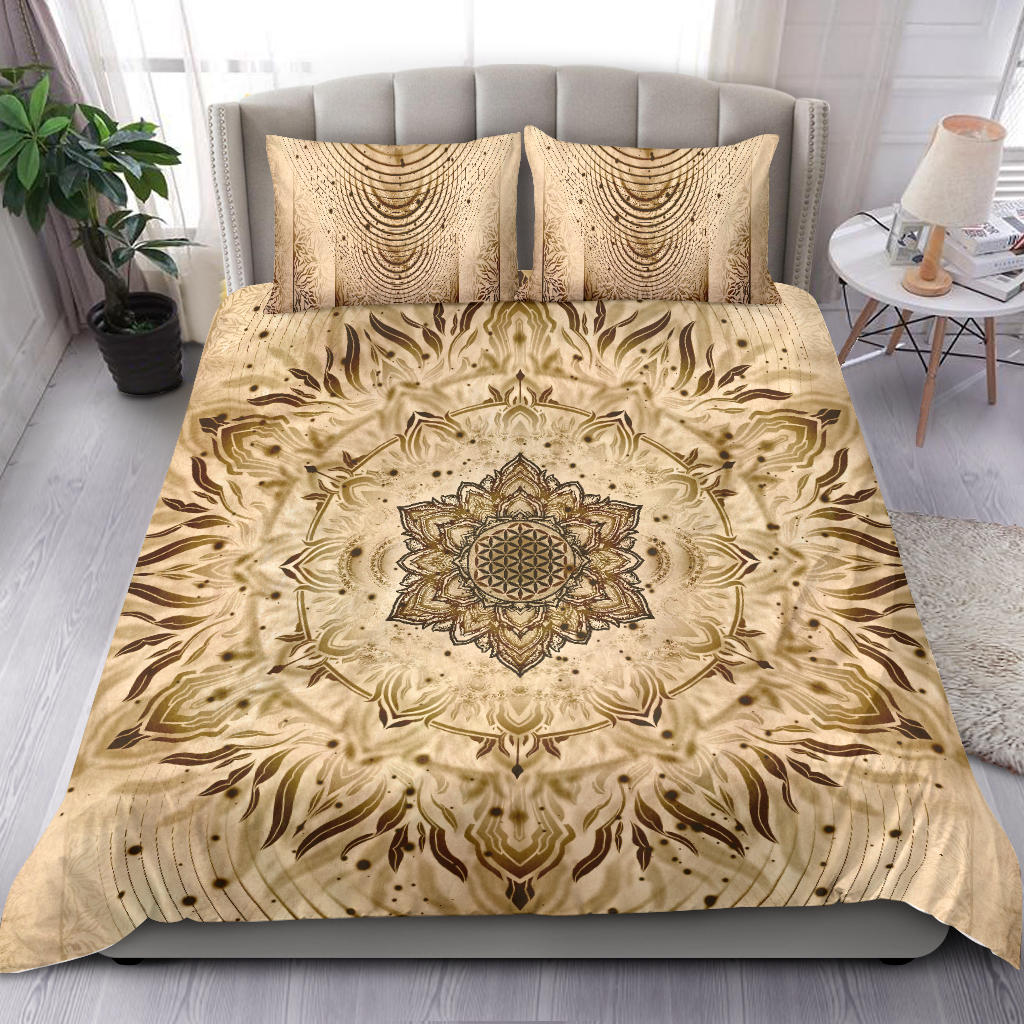 Aligned Flower - Ancient | Bedding Set | Yantrart Design