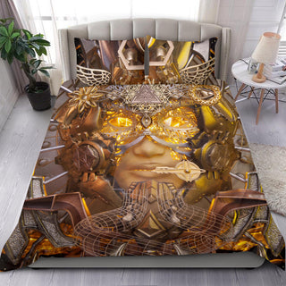 Open Ancient Eyes Bedding Set | Light Wizard