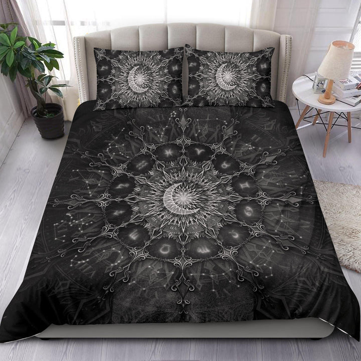 Zodiac Calendar Mandala - Darkness | Bedding Set | Mandalazed