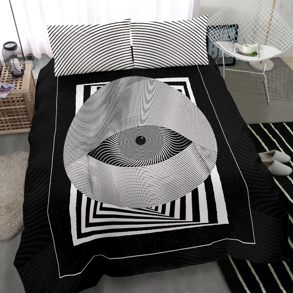 The Great Eye of Hypnos (Optical Art) | Bedding Set | Makroverset