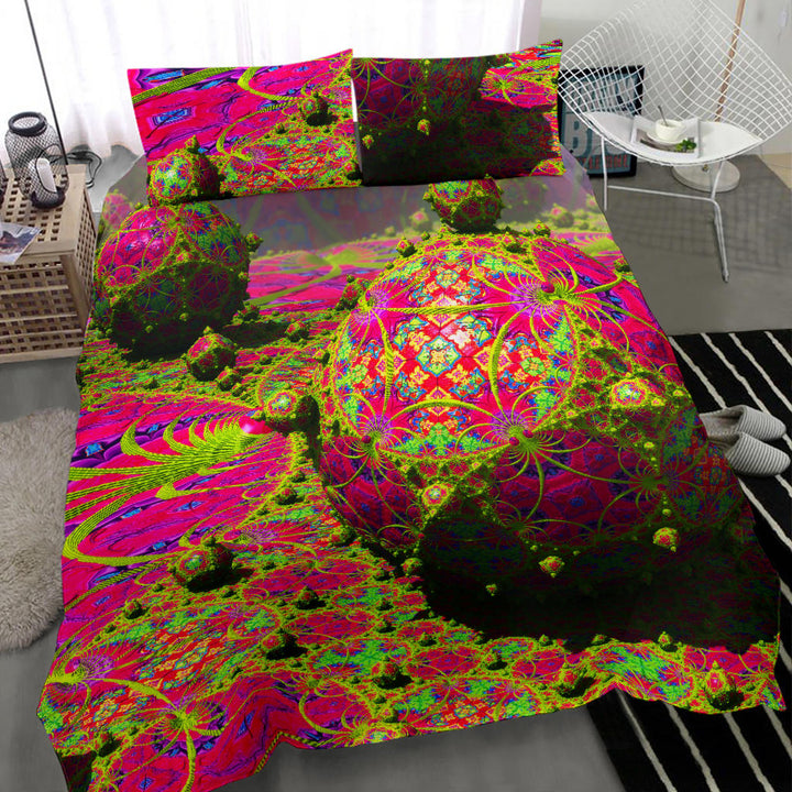 Pink Bulb | Bedding Set | Fractually