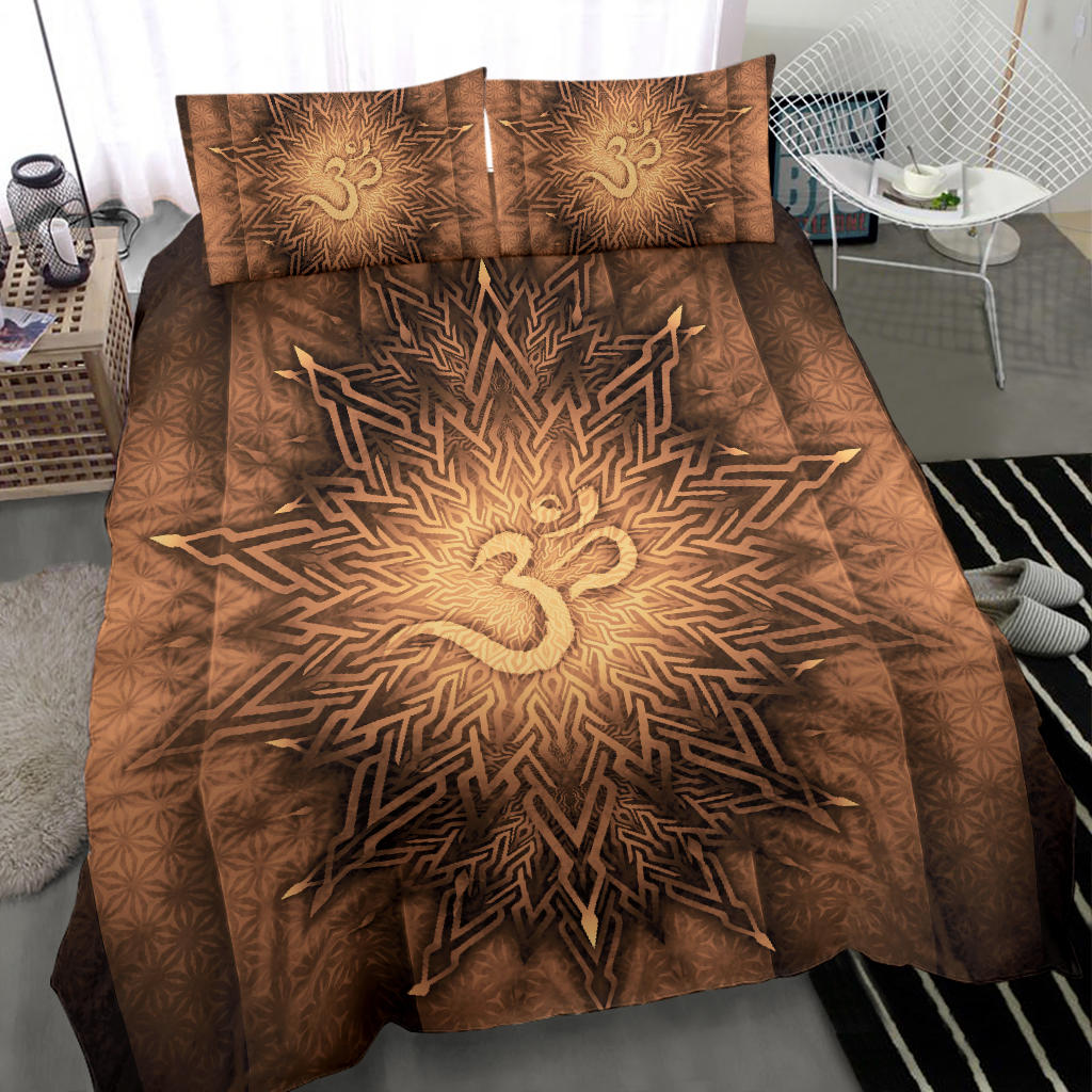Mystical Aum Chakra Mandala - Earth | Bedding Set | Mandalazed