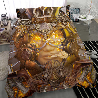 Open Ancient Eyes Bedding Set | Light Wizard