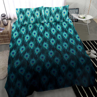 Trippy Peacock Feathers | Bedding Set | Mandalazed