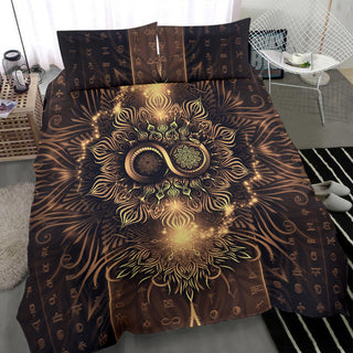 Snake of Infinity Mandala - Dark | Bedding Set | Mandalazed