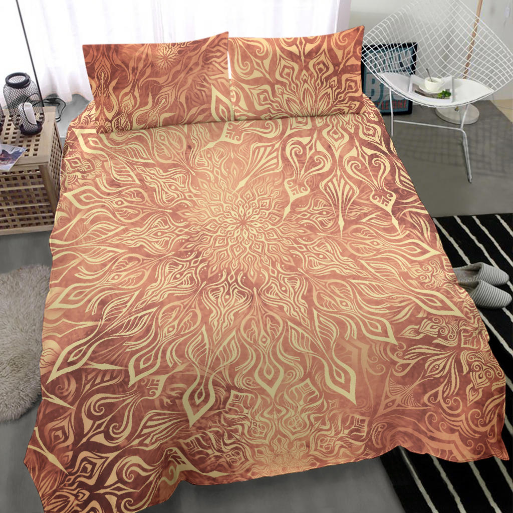 Mandala Collection - Foxy Orange | Bedding Set | Mandalazed