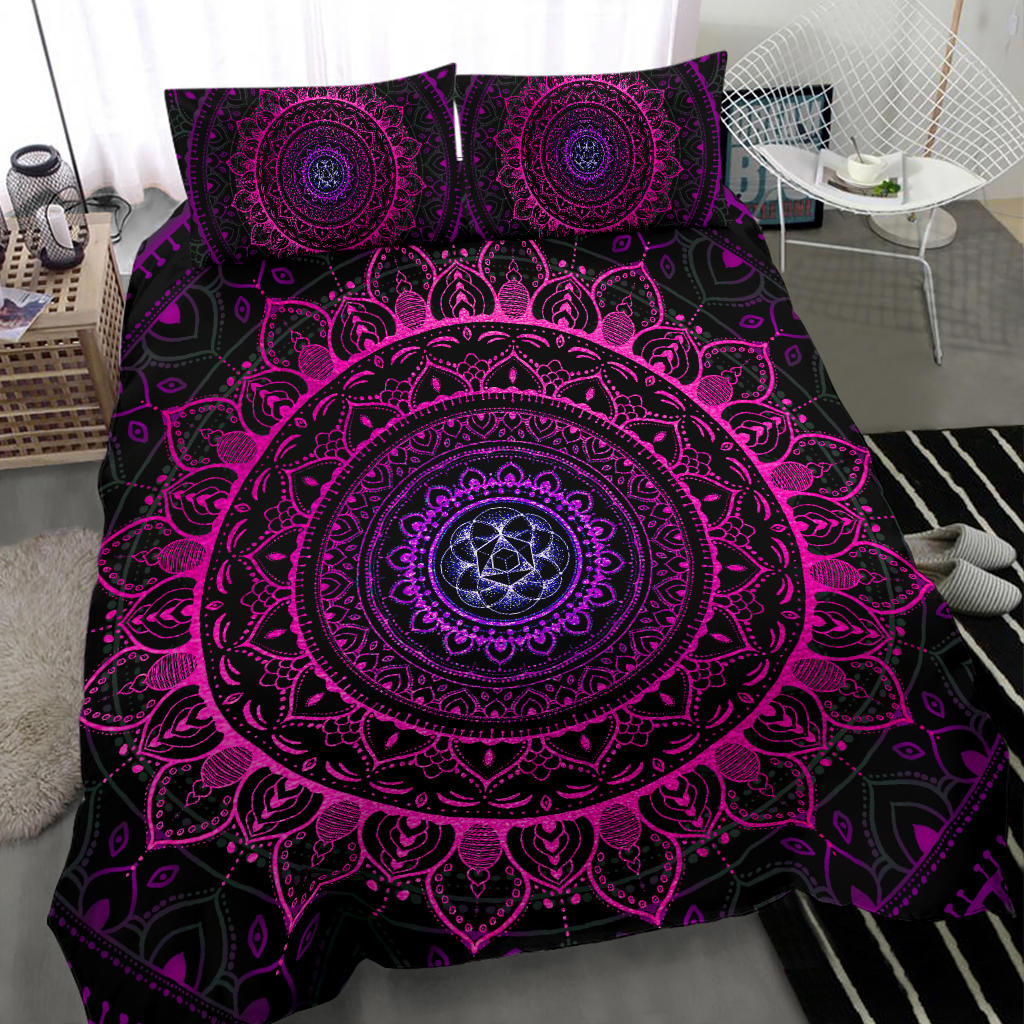 Cameron Gray | Neon Mandala | Bedding Set