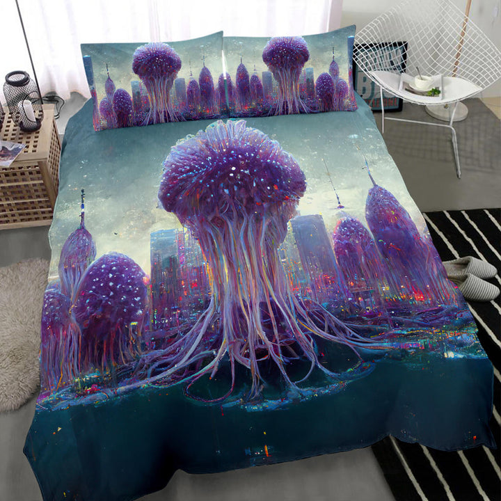 Jellypunk City 2 Bedding Set | Michael Garfield