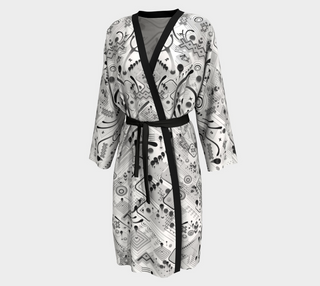 WHITE STEPS PEIGNOIR KIMONO | TAS
