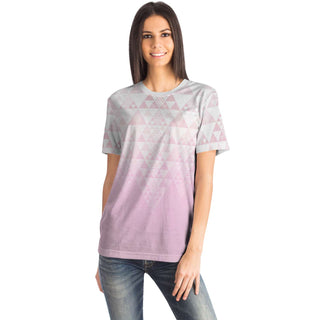 Fractal Triangles - Pink | Unisex T-Shirt | Mandalazed