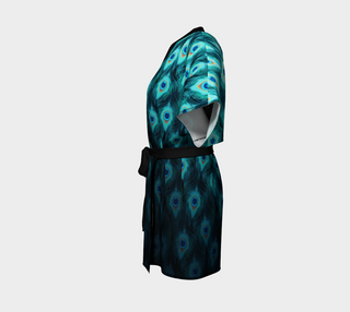 Trippy Peacock Feathers | Kimono Robe | Mandalazed