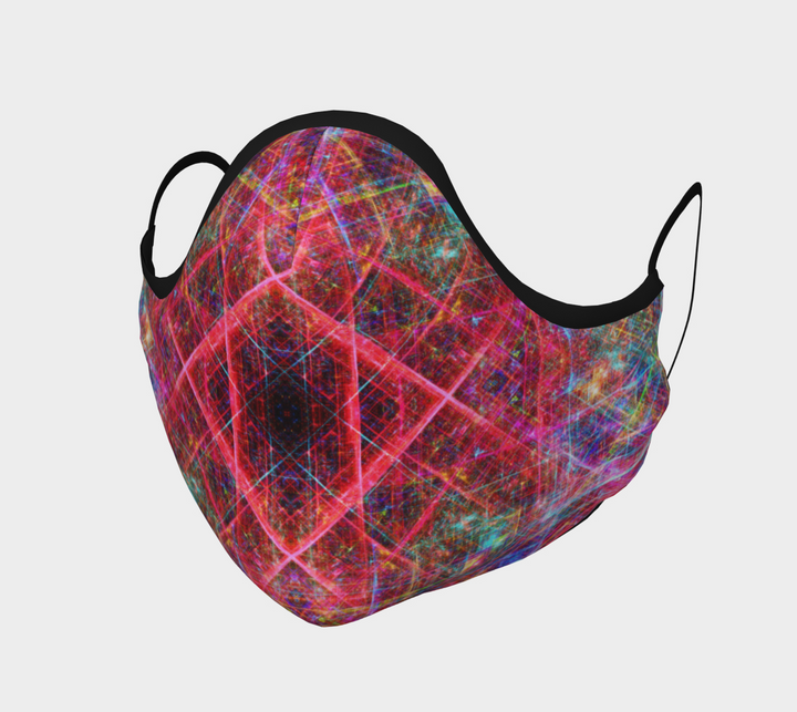 Red Matrix Rainbow | Face Mask | Yantrart Design