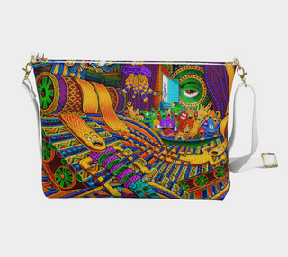 CONDUCTOR OF CONSCIOUSNESS VEGAN LEATHER CORSSBODY PURSE | SALVIA DROID