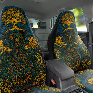 Geometric Gold Green | Seat Covers | Mil Et Une