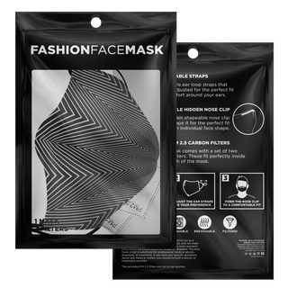 Sharp-Angled Op Art | Face Mask | Makroverset